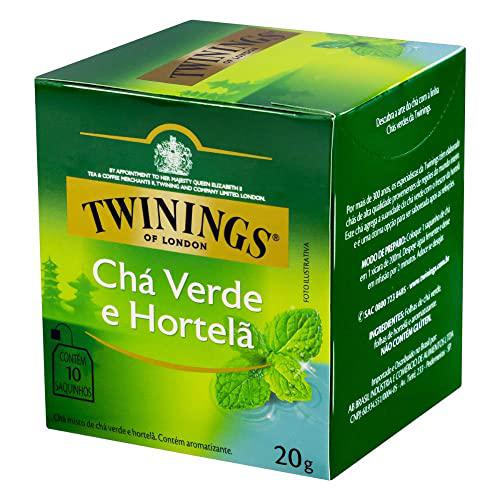 CHA VERDE HORTELA 20G C/10 SACHES TWININGS