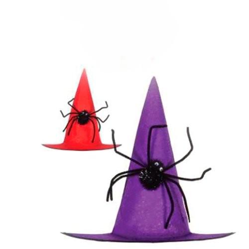 CHAPEU HALLOWEEN COM ARANHA MOD.H296 UN SILVER
