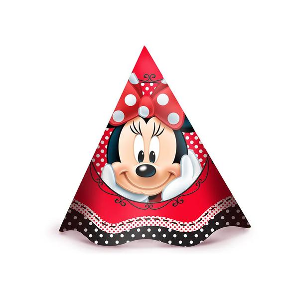 CHAPEU MINNIE MOUSE VERMELHA 08UN REGINA