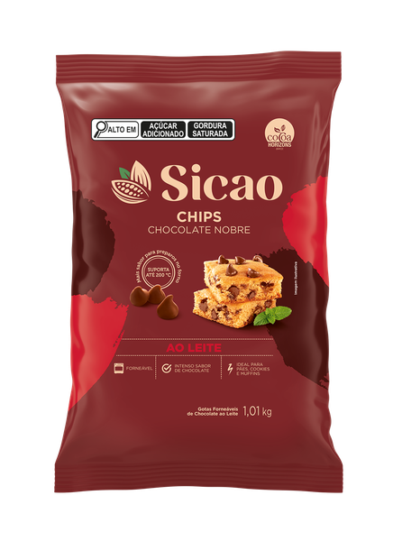 CHIPS CHOCOLATE FORNEAVEL AO LEITE 1,01KG SICAO