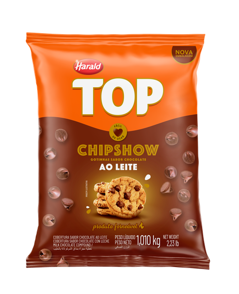 CHIPS SHOW TOP AO LEITE 1,01KG HARALD