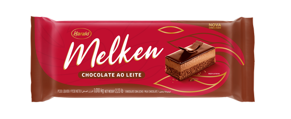 CHOCOLATE AO LEITE 1,010KG MELKEN HARALD