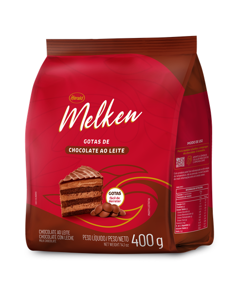 CHOCOLATE AO LEITE GTS 400G MELKEN HARALD