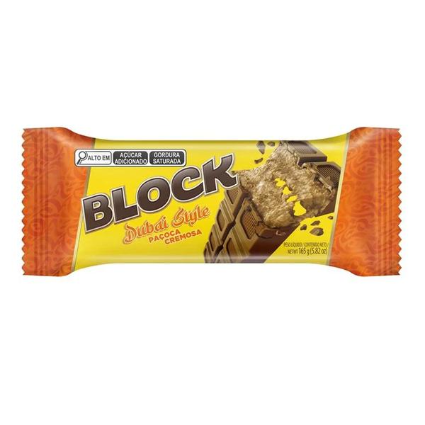 CHOCOLATE BLOCK AMENDOIM 165G ARCOR