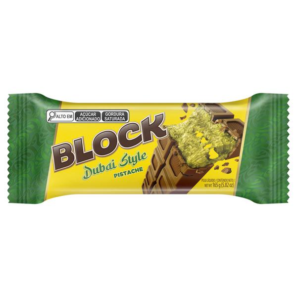 CHOCOLATE BLOCK PISTACHE 165G ARCOR