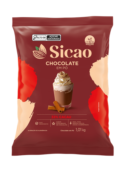 CHOCOLATE EM PO 33% 1,01KG SICAO