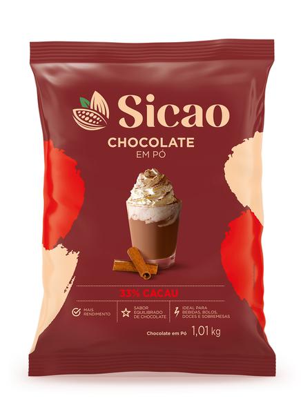 CHOCOLATE EM PO 33% 1,01KG SICAO