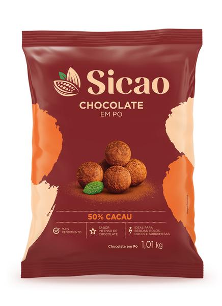 CHOCOLATE EM PO 50% 1,01KG SICAO