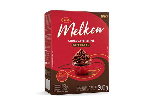 CHOCOLATE EM PO 50% 200G MELKEN HARALD