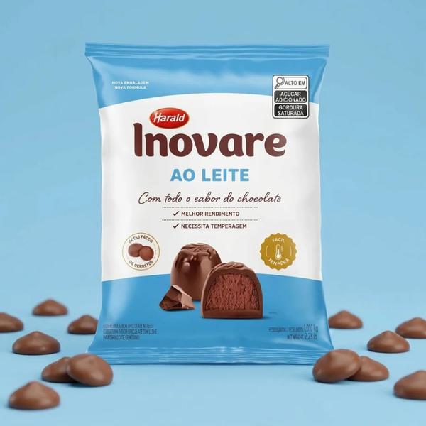 CHOCOLATE GOTAS AO LEITE 1,010KG INOVARE HARALD
