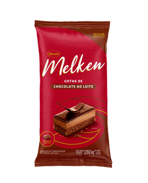 CHOCOLATE GOTAS AO LEITE 2,05KG MELKEN HARALD
