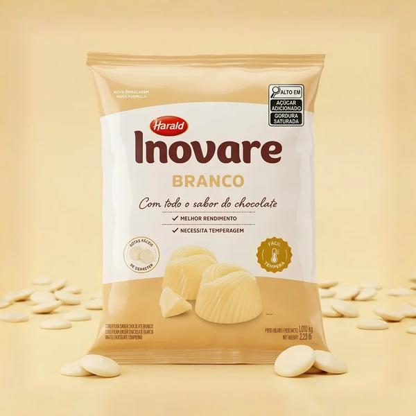CHOCOLATE GOTAS BRANCO 1,010KG INOVARE HARALD