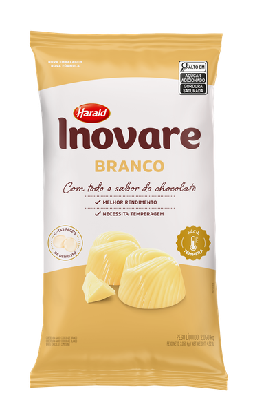 CHOCOLATE GOTAS BRANCO 2,05KG INOVARE HARALD