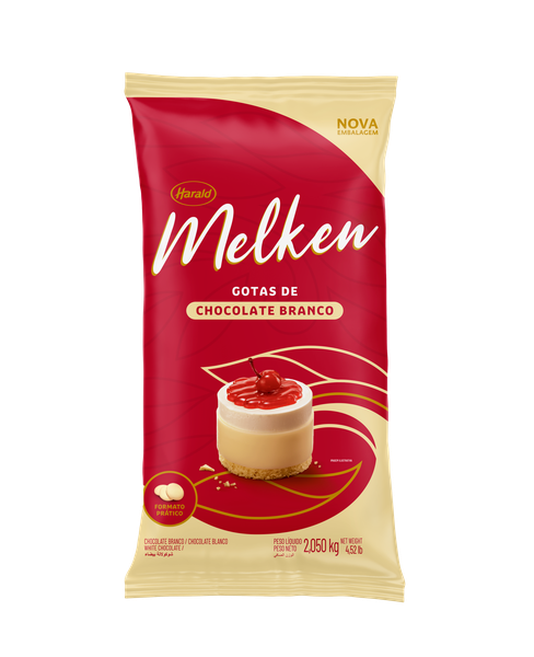 CHOCOLATE GOTAS BRANCO 2,05KG MELKEN HARALD