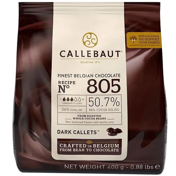 CHOCOLATE GOTAS CHOCOLATE AMARGO 50,7% 400G CALLEBAUT