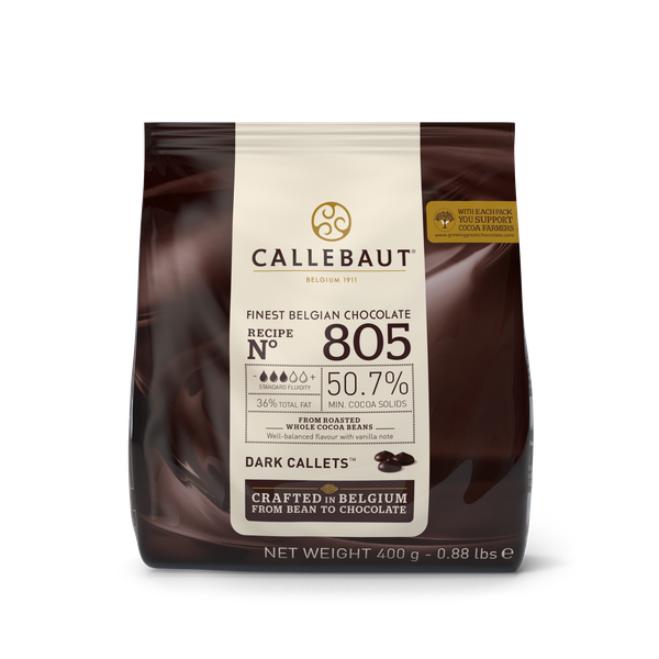 CHOCOLATE GOTAS CHOCOLATE AMARGO 50,7% 400G CALLEBAUT