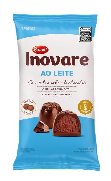 CHOCOLATE GOTAS LEITE 2,05KG INOVARE HARALD