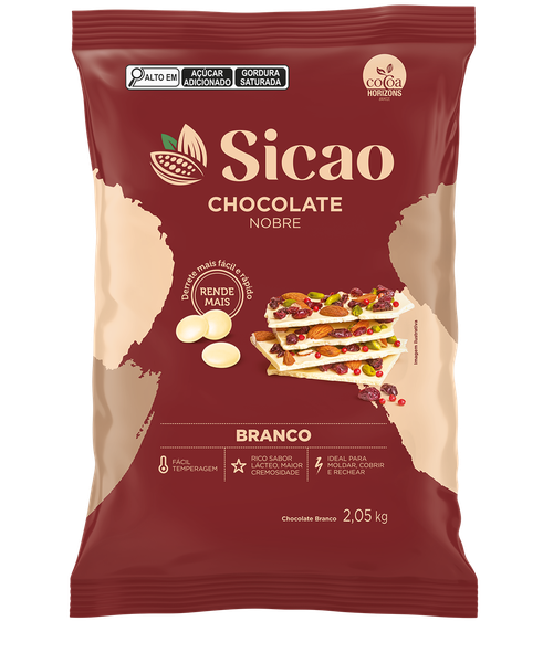 CHOCOLATE GOTAS NOBRE BRANCO 2,05KG SICAO