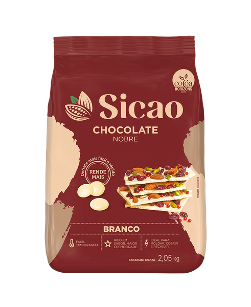 CHOCOLATE GOTAS NOBRE BRANCO 2,05KG SICAO