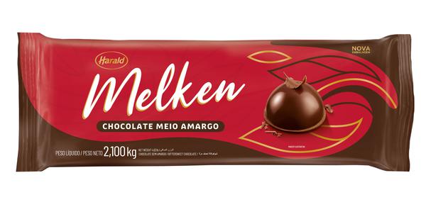 CHOCOLATE MEIO AMARGO 2,1KG MELKEN HARALD