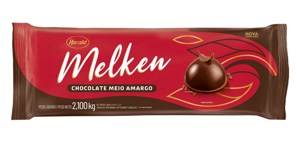 CHOCOLATE MEIO AMARGO 2,1KG MELKEN HARALD