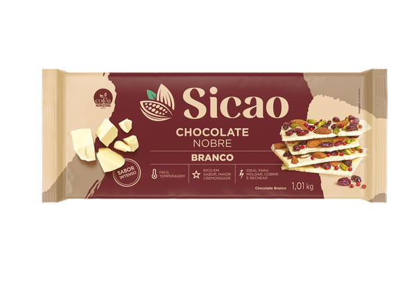 CHOCOLATE NOBRE BRANCO 1,010KG SICAO