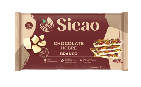 CHOCOLATE NOBRE BRANCO 2,1KG SICAO