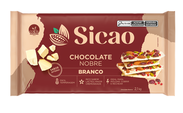 CHOCOLATE NOBRE BRANCO 2,1KG SICAO