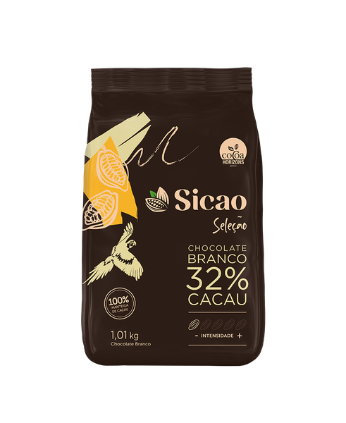 CHOCOLATE SELECAO BRANCO 32% CACAU 1,01KG SICAO