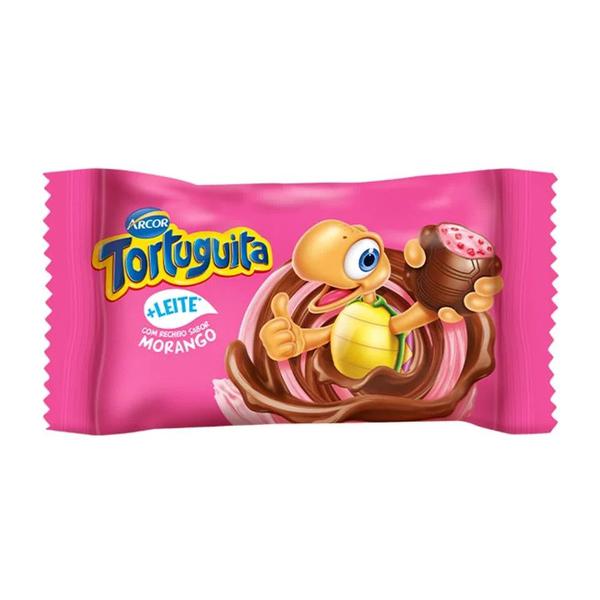 CHOCOLATE TORTUGUITA MORANGO UNITARIO 15,5G