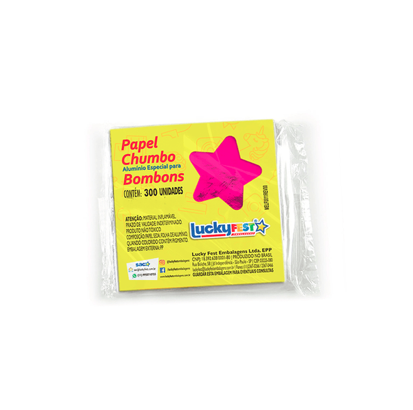 CHUMBO 8X7,8CM PINK 300UN LUCKY FEST