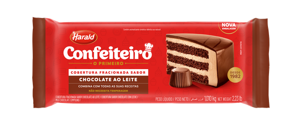COBERTURA AO LEITE 1,01KG CONFEITEIRO HARALD