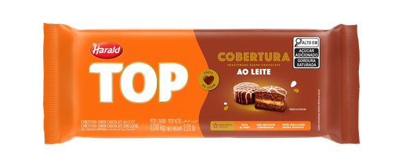 COBERTURA AO LEITE 1,01KG LINHA TOP HARALD