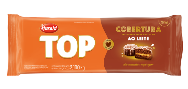 COBERTURA AO LEITE 2,1KG LINHA TOP HARALD