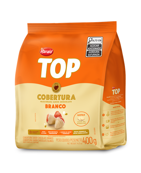COBERTURA BRANCA GTS 400 G LINHA TOP HARALD
