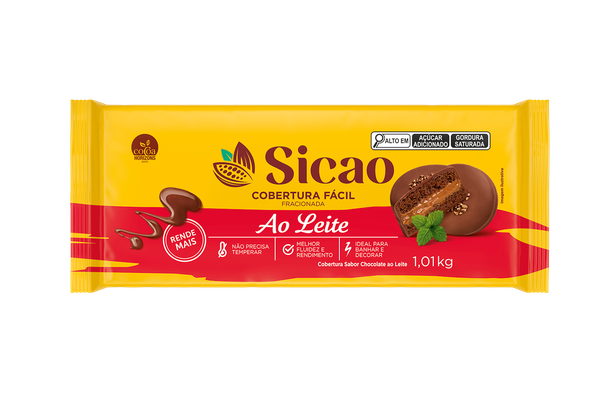 COBERTURA FACIL AO LEITE 1,010KG SICAO