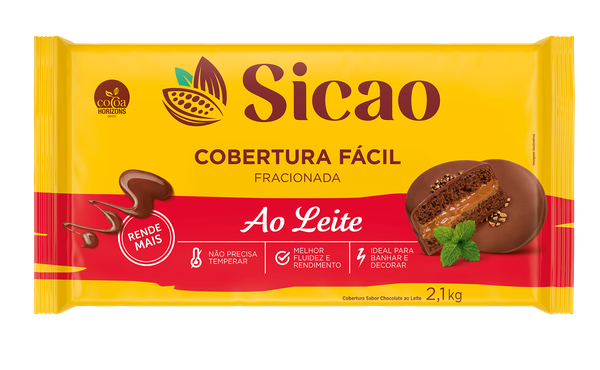 COBERTURA FACIL AO LEITE 2,1KG SICAO