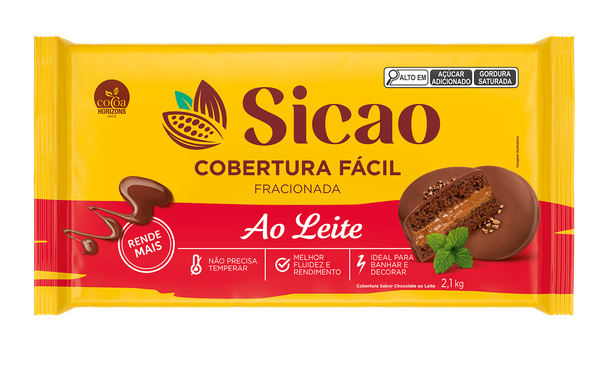 COBERTURA FACIL AO LEITE 2,1KG SICAO