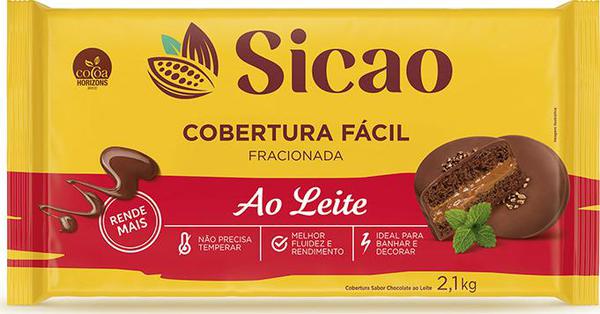 COBERTURA FACIL AO LEITE 2,1KG SICAO