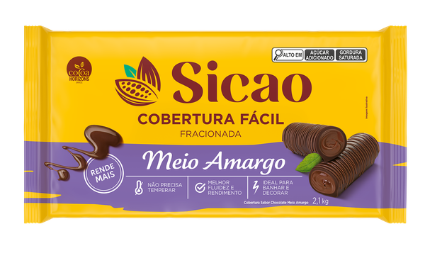 COBERTURA FACIL MEIO AMARGO 2,1KG SICAO