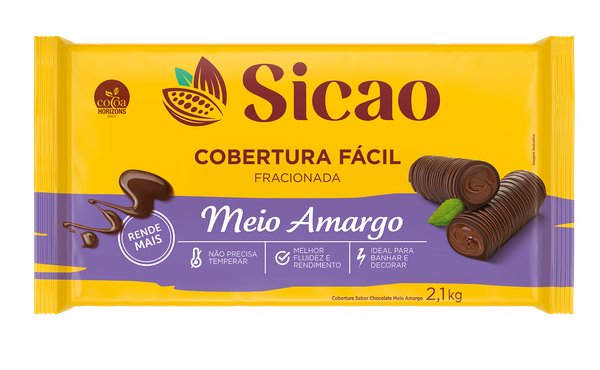 COBERTURA FACIL MEIO AMARGO 2,1KG SICAO
