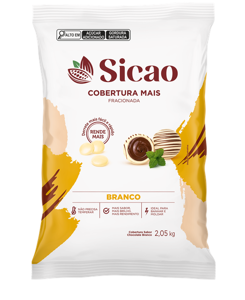 COBERTURA GOTAS MAIS BRANCO 2,05KG SICAO