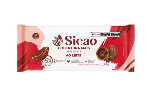 COBERTURA MAIS AO LEITE 1,010KG SICAO