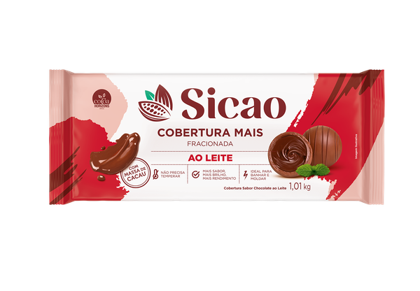 COBERTURA MAIS AO LEITE 1,010KG SICAO