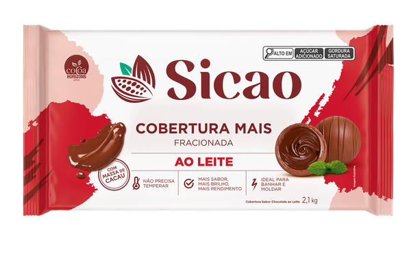 COBERTURA MAIS AO LEITE 2,1KG SICAO