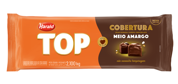 COBERTURA MEIO AMARGO 2,1KG LINHA TOP HARALD