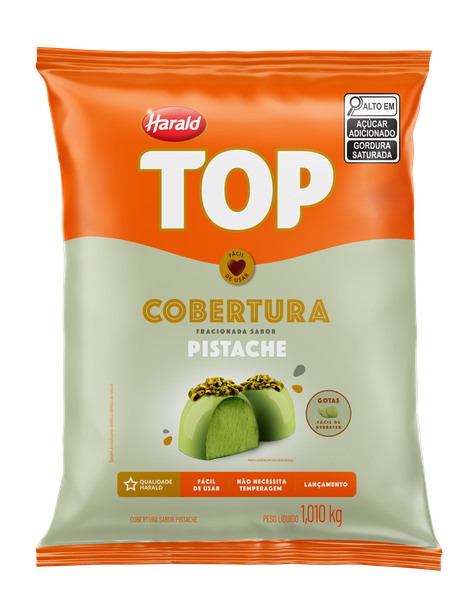 COBERTURA PISTACHE GTS 1,01KG LINHA TOP HARALD