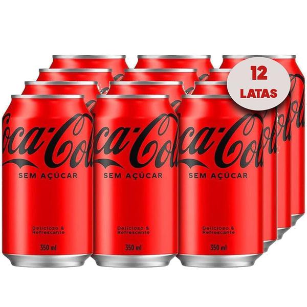 COCA COLA ZERO LATA 350ML FD C/12
