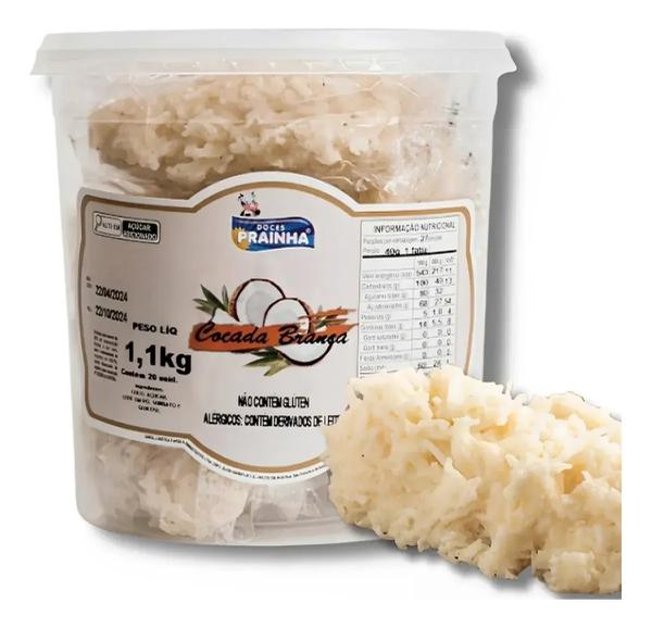 COCADA BRANCA POTE 20X55G PRAINHA