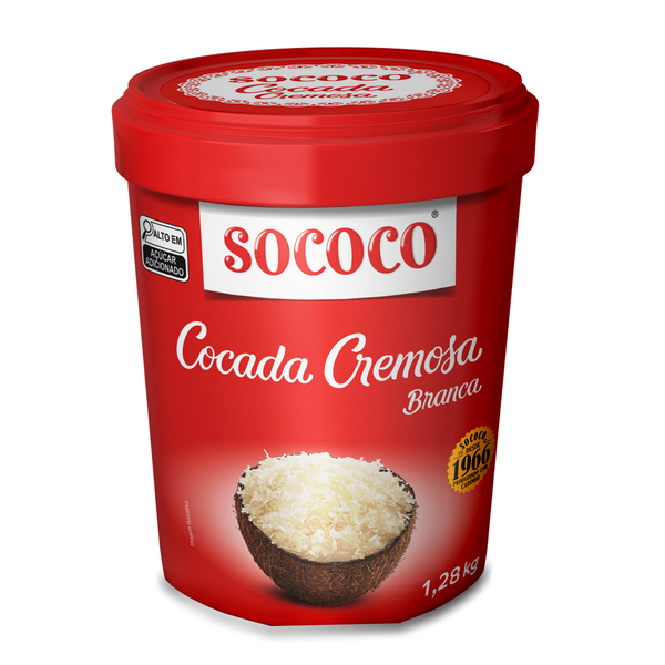 COCADA CREMOSA BRANCA POTE 1,280KG SOCOCO